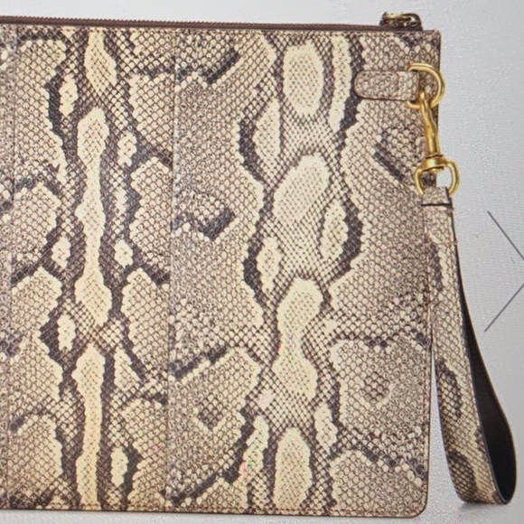 Gucci Python Men's bag / Wristlet with web NWT - Picture 3 of 6
